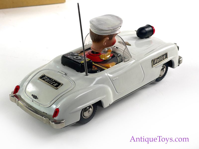 Gama Tin Lithographed Battery Operated #104 Police Car with Box <FONT COLOR="ff000 ">*SOLD*</font> - Image 7