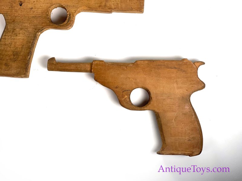Folk Art Wood Kid Guns "Germans vs GI's", WW 2 for Sale - Image 3