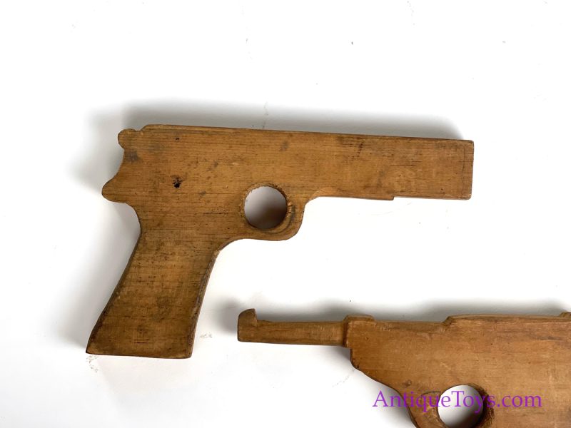 Folk Art Wood Kid Guns "Germans vs GI's", WW 2 for Sale - Image 4