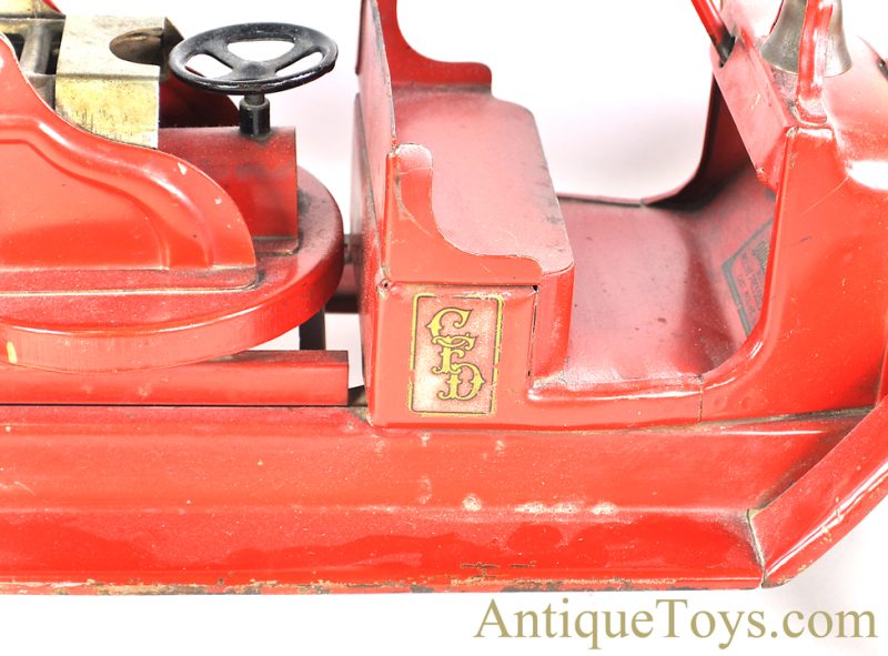 Buddy L Pressed Steel Fire Engine "CFD Buddy "L" Aerial Ladder" Fire Truck <FONT COLOR="ff000 ">*SOLD*</font> - Image 9