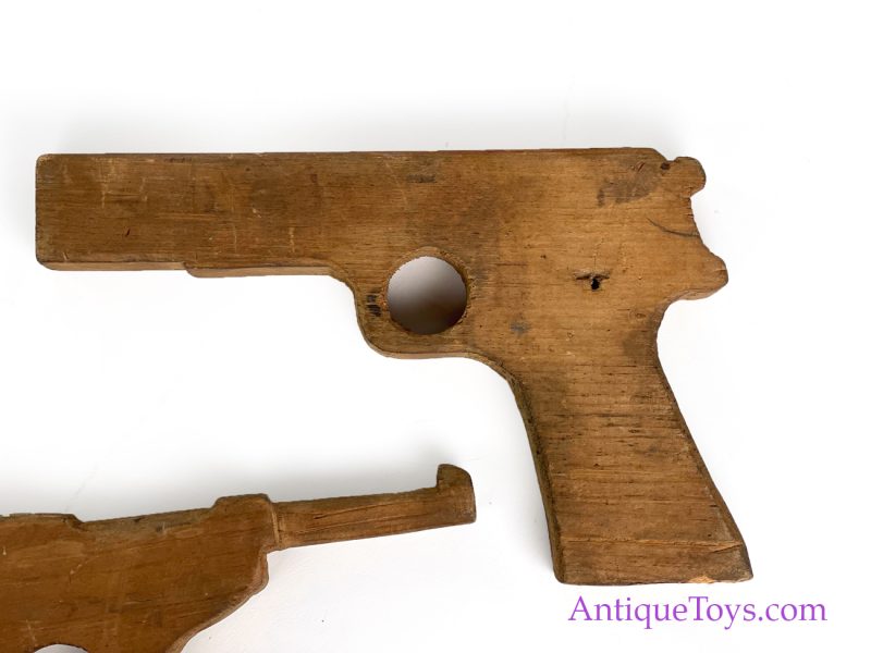 Folk Art Wood Kid Guns "Germans vs GI's", WW 2 for Sale - Image 7