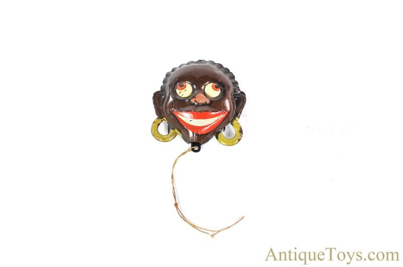 German Tin Lithographed "Google-Eye African" Black Americana Jacket Pin Brooch <FONT COLOR="ff000 ">*SOLD*</font> - Image 2