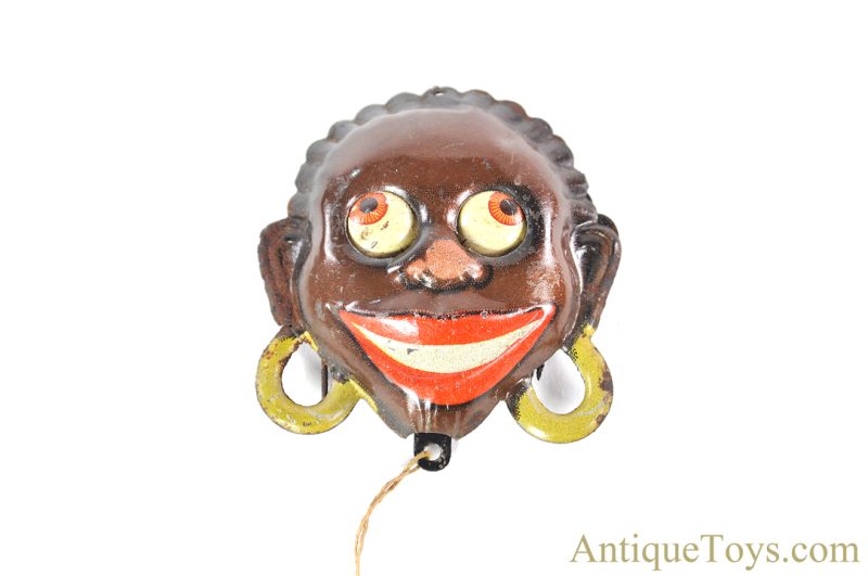 German Tin Lithographed "Google-Eye African" Black Americana Jacket Pin Brooch <FONT COLOR="ff000 ">*SOLD*</font> - Image 4