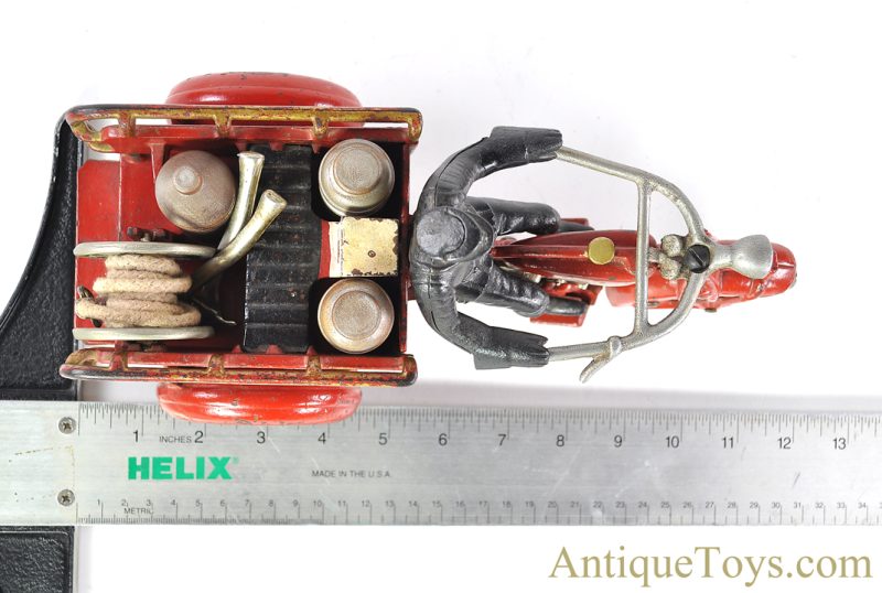 Hubley ca. 1925 Cast Iron "Crash Car" Indian Motorcycle <FONT COLOR="ff000 ">*SOLD*</font> - Image 9