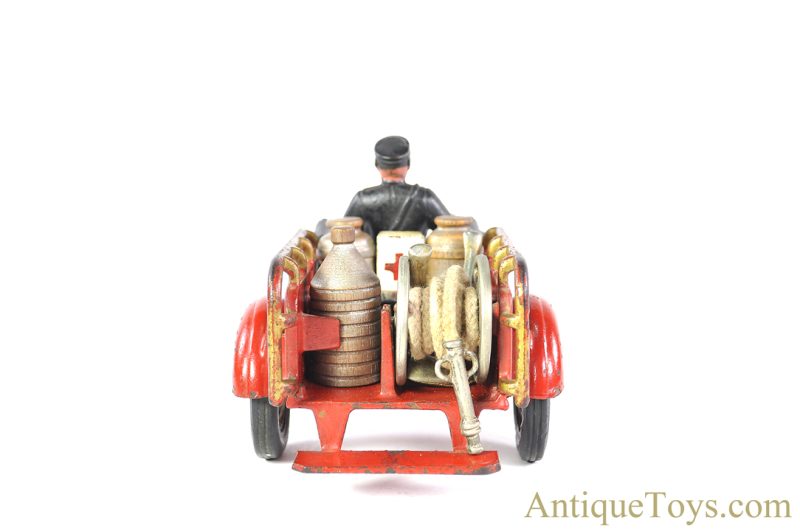 Hubley ca. 1925 Cast Iron "Crash Car" Indian Motorcycle <FONT COLOR="ff000 ">*SOLD*</font> - Image 6
