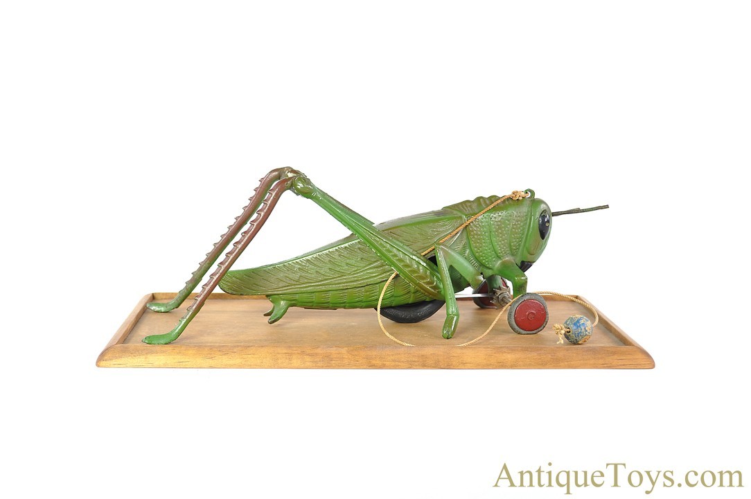 Hubley Cast Iron “Daddy Long Legs” Grasshopper Pull Toy