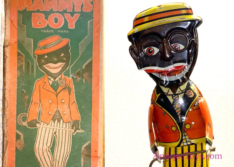 Marx Tin Lithographed Windup No. 630 "Mammy's Boy" in Box Black Americana for Sale <FONT COLOR="ff000 ">*SOLD*</font> - Image 3