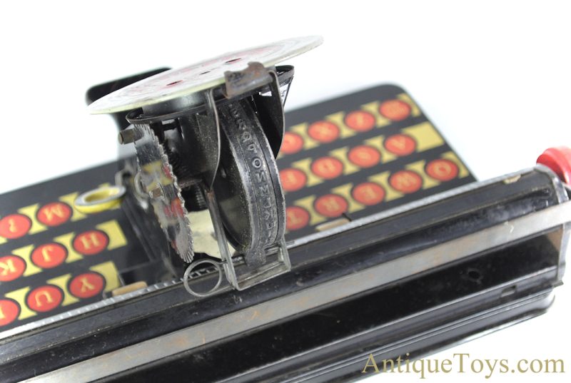 Marx Tin Lithographed No. 1000 "Dial Typewriter" with Box <FONT COLOR="ff000 ">*SOLD*</font> - Image 7