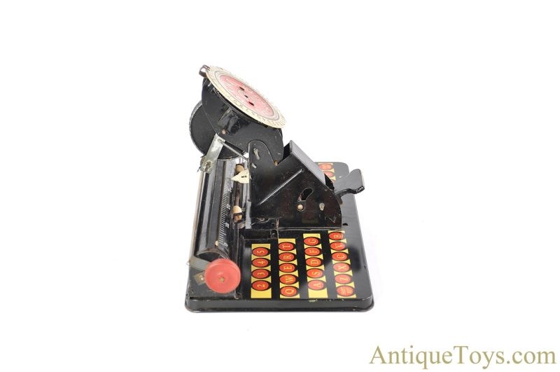 Marx Tin Lithographed No. 1000 "Dial Typewriter" with Box <FONT COLOR="ff000 ">*SOLD*</font> - Image 4