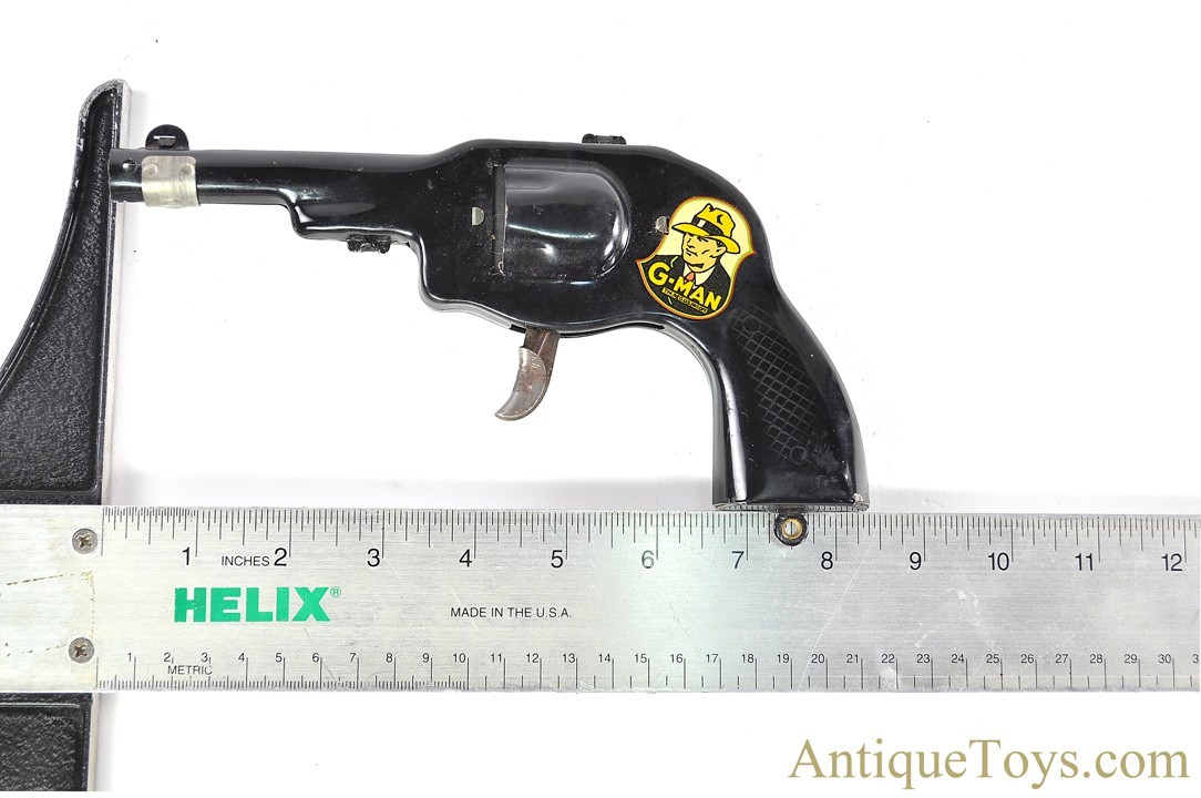 Marx Pressed Steel Lithographed “Sparkling Pop Pistol” Dick