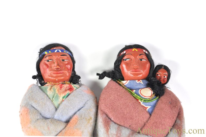 Mary McAboy Skookum Doll 14" Native American Indian Couple Set <FONT COLOR="ff000 ">*SOLD*</font> - Image 3