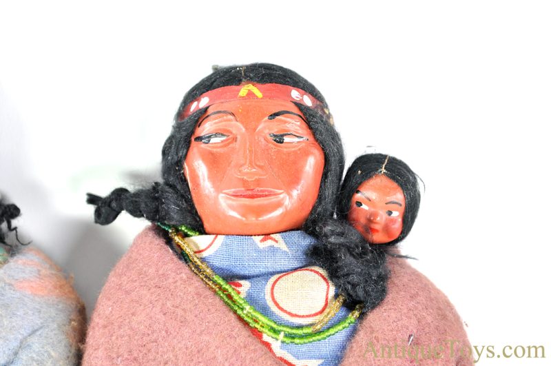Mary McAboy Skookum Doll 14" Native American Indian Couple Set <FONT COLOR="ff000 ">*SOLD*</font> - Image 5