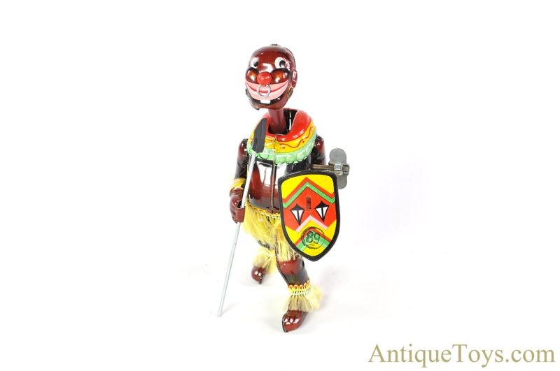 TPS Toplay, Ltd. Tin Lithographed Windup "Pango-Pango Mechanical African Dancer" Black Americana in Box <FONT COLOR="ff000 ">*SOLD*</font> - Image 2
