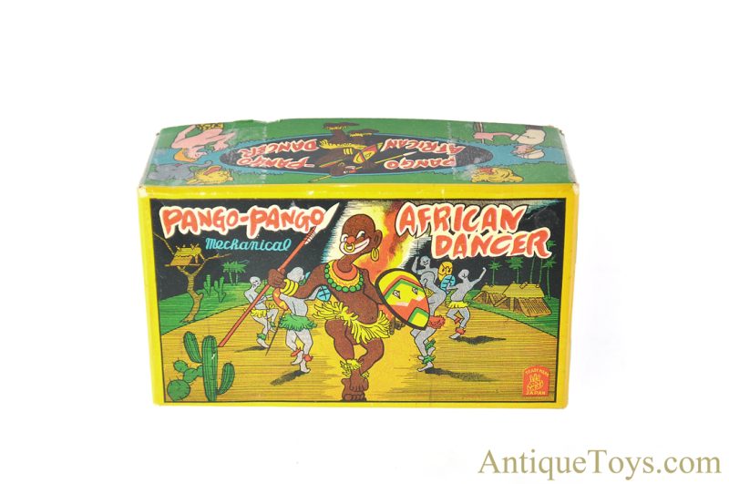 TPS Toplay, Ltd. Tin Lithographed Windup "Pango-Pango Mechanical African Dancer" Black Americana in Box <FONT COLOR="ff000 ">*SOLD*</font> - Image 7