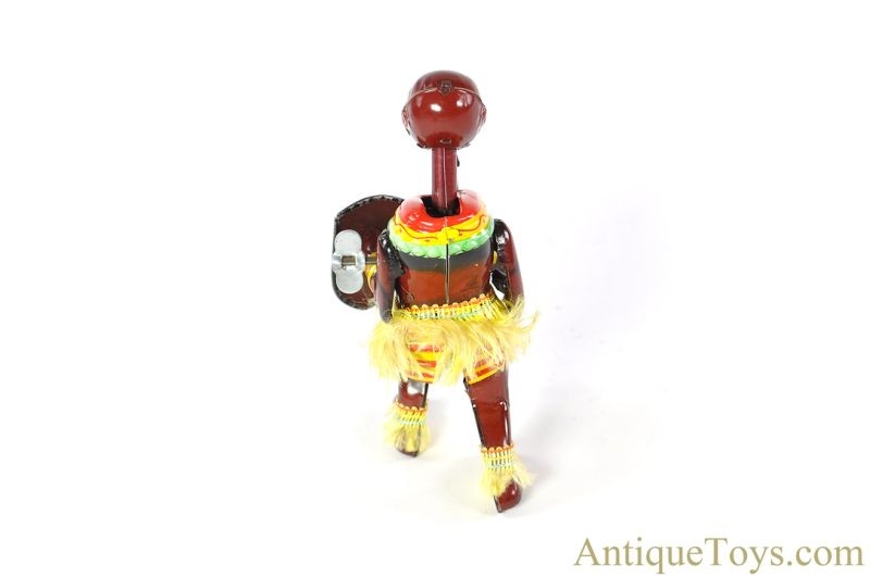 TPS Toplay, Ltd. Tin Lithographed Windup "Pango-Pango Mechanical African Dancer" Black Americana in Box <FONT COLOR="ff000 ">*SOLD*</font> - Image 5