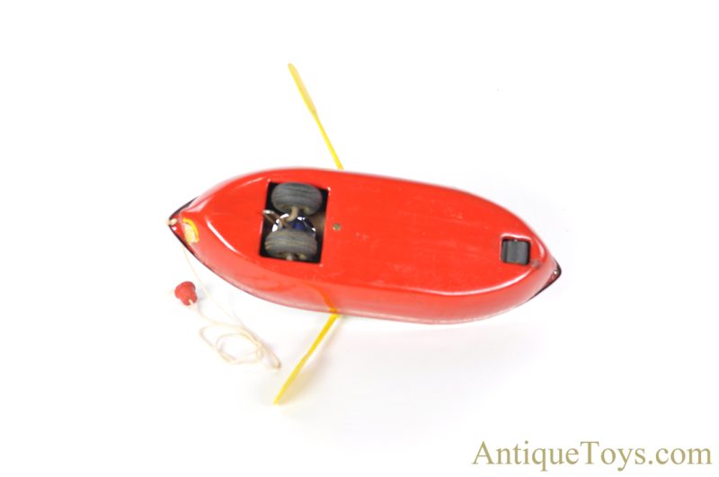 Woodettes Inc. Pressed Steel "Woodette Coast Guard" Pull Toy Row Boat OOAK Popeye Themed Piece <FONT COLOR="ff000 ">*SOLD*</font> - Image 6