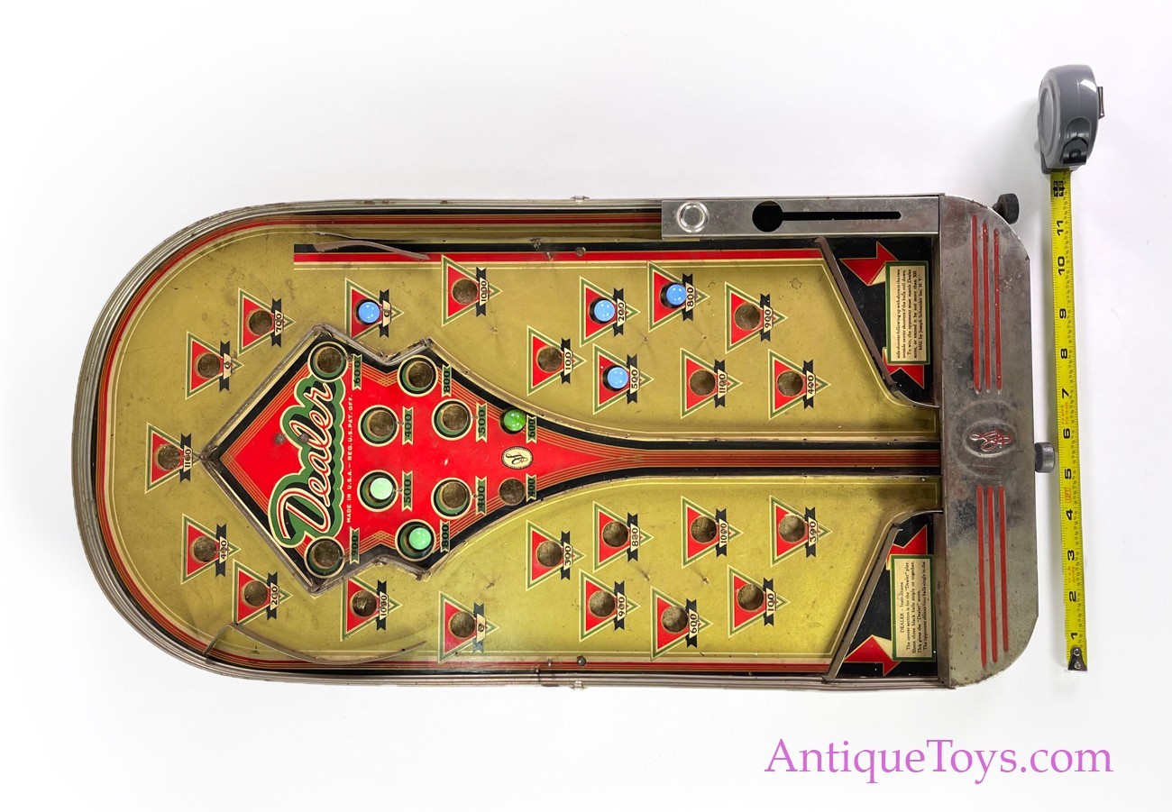Schneider Inc. Pinball Game "Dealer" *SOLD* Antique Toys for Sale