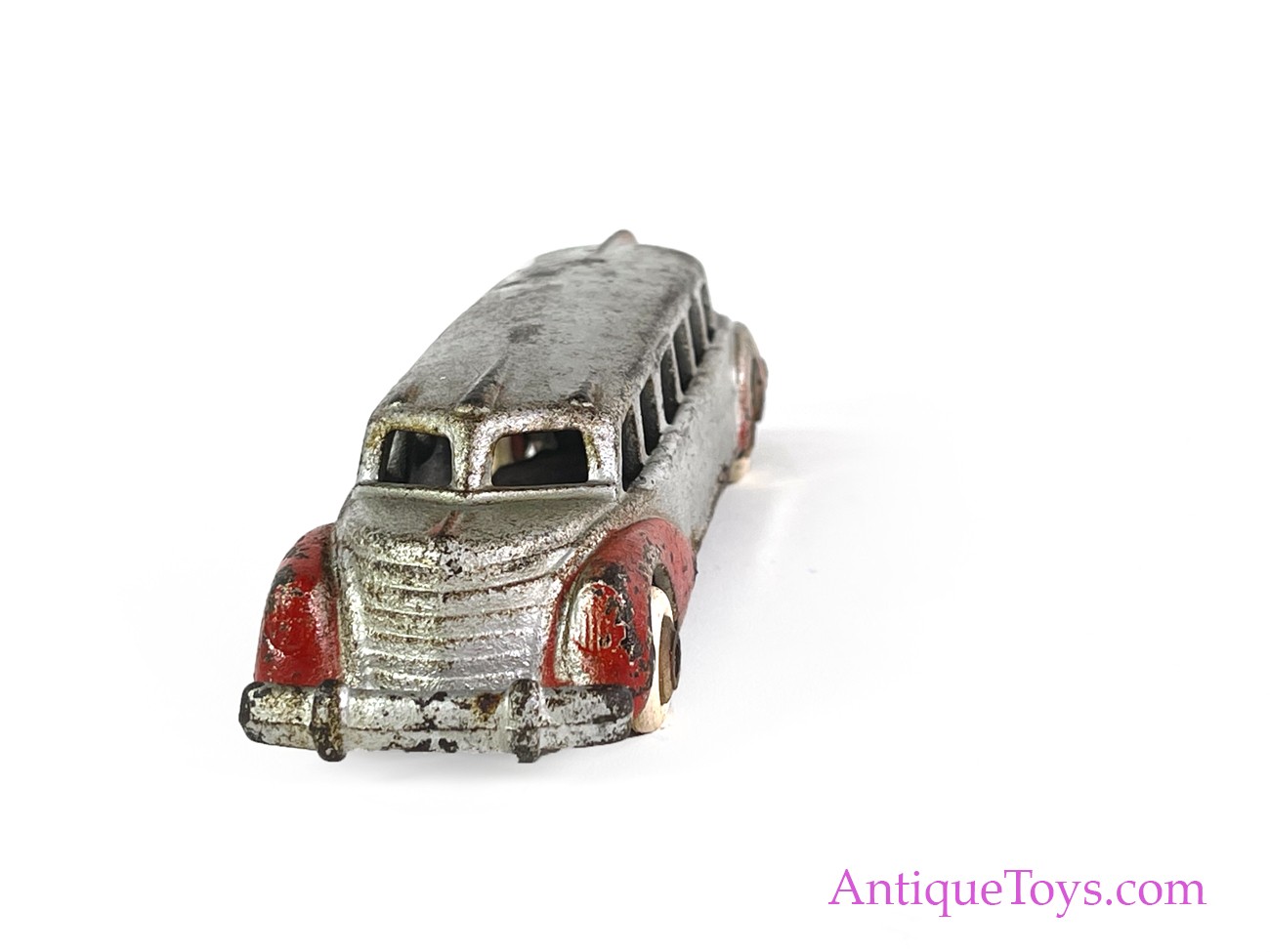 Hubley ca. 1937 Cast Iron No. 617 Unusual Bus for Sale <FONT COLOR="ff000 ">*SOLD*</font> - Image 4