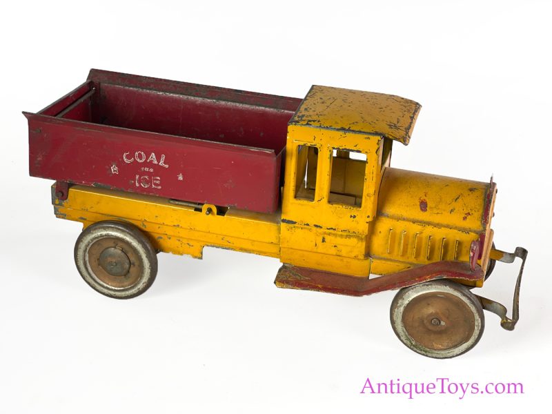 Dayton Friction Toy Works ca. 1925 Pressed Steel Coal & Ice Truck <FONT COLOR="ff000 ">*SOLD*</font> - Image 11