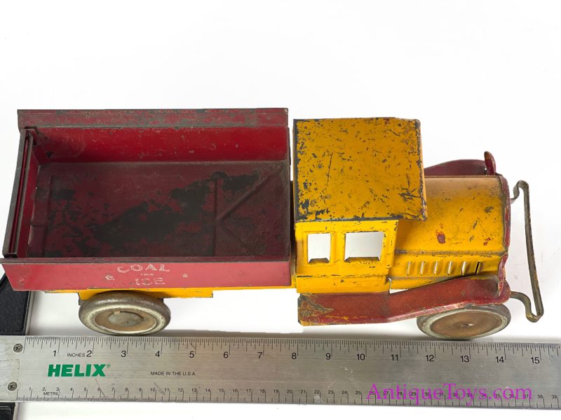 Dayton Friction Toy Works ca. 1925 Pressed Steel Coal & Ice Truck <FONT COLOR="ff000 ">*SOLD*</font> - Image 9