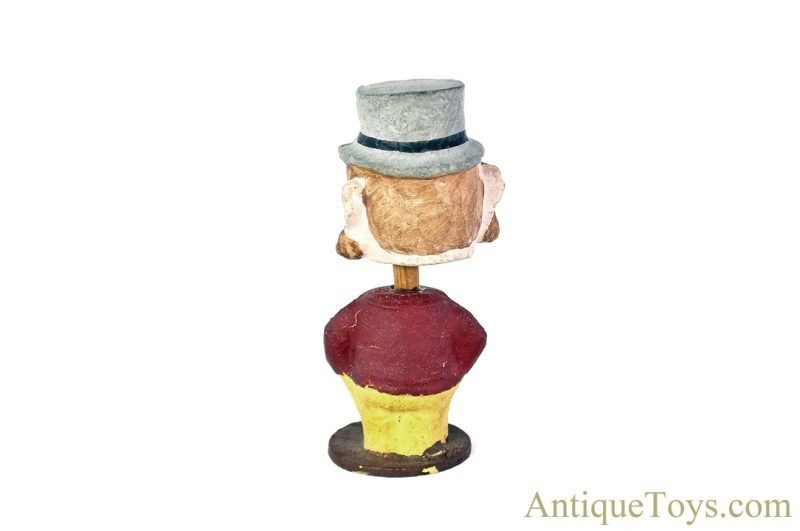 W.C. Fields-Like Character Paper Composition Hand-Painted Bobblehead for Sale - Image 2