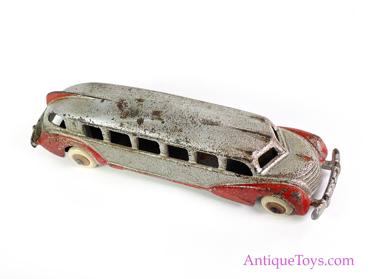 Hubley ca. 1937 Cast Iron No. 617 Unusual Bus for Sale <FONT COLOR="ff000 ">*SOLD*</font> - Image 8