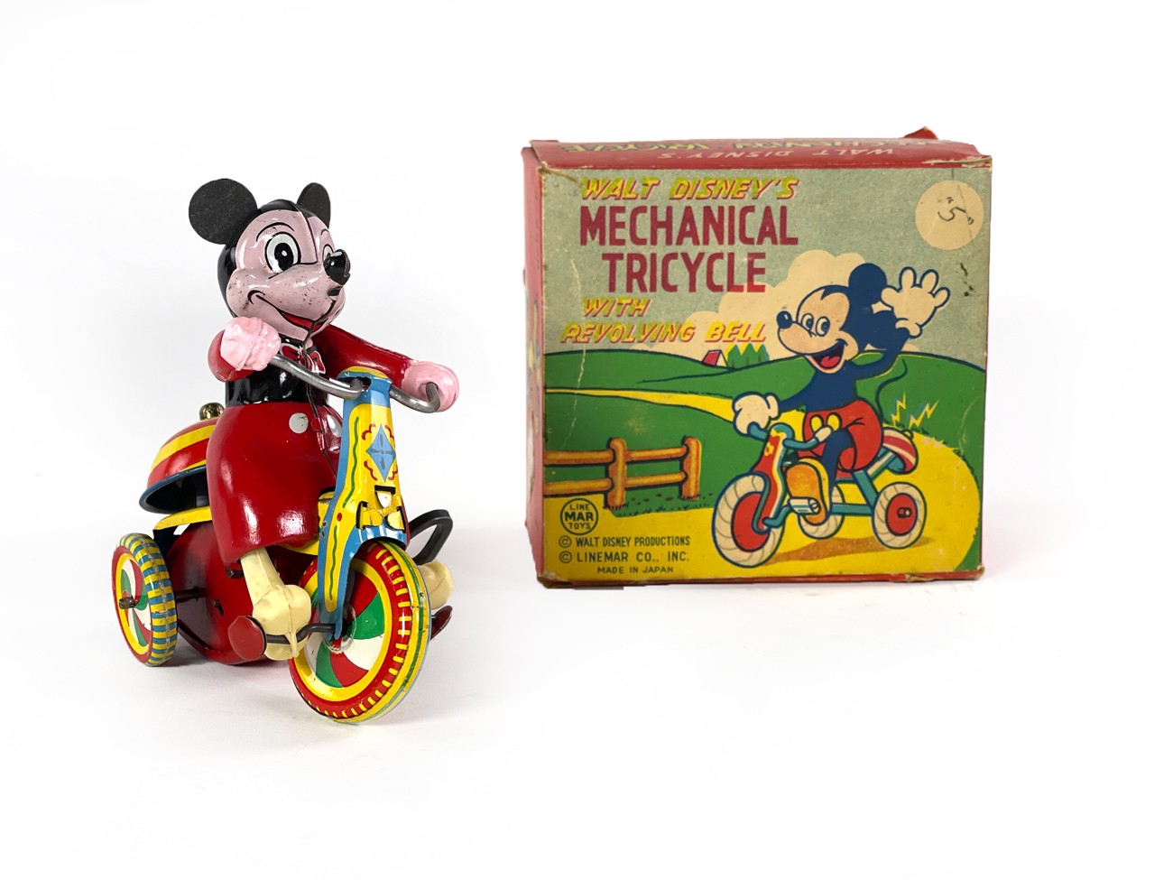 Marx Linemar Tin Lithographed Windup Mickey Mouse “Walt