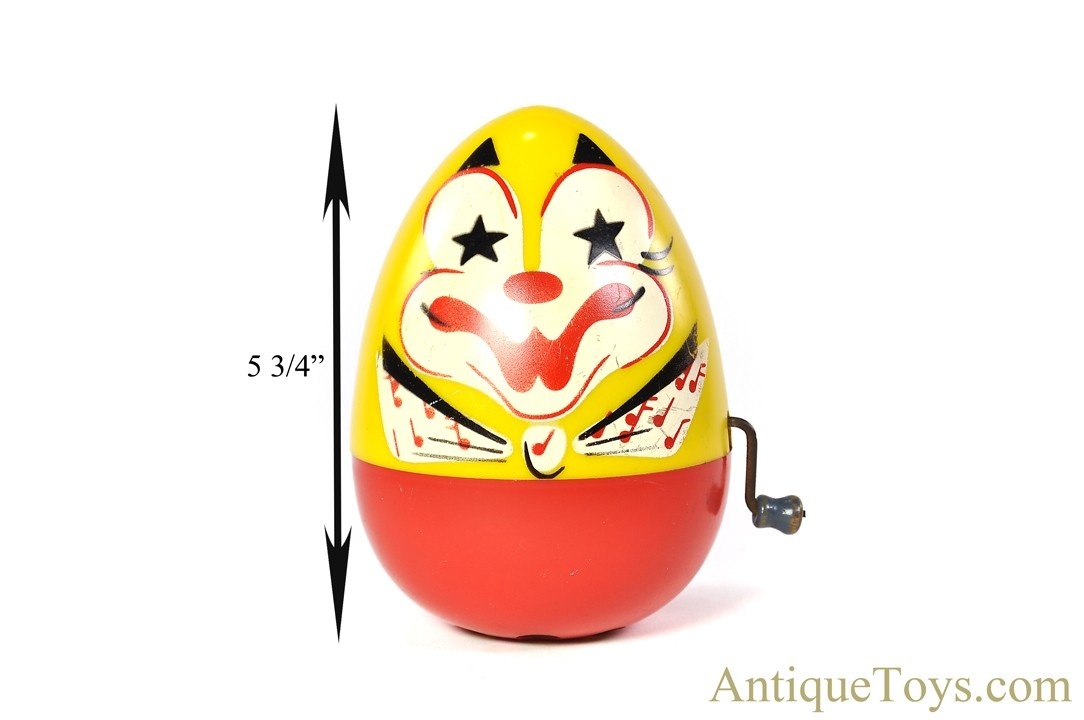 Mattel Creations #426 "Mr. Jolly Time Tippy Clown" Crank Wind Egg Music Box <FONT COLOR="ff000 ">*SOLD*</font> - Image 8