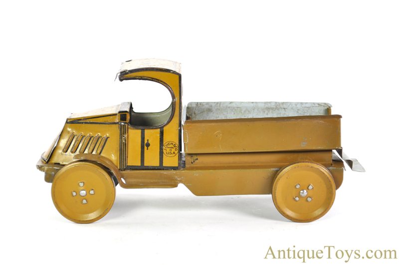 J. Chein Tin Lithographed Army Troop Hauler Truck <FONT COLOR="ff000 ">*SOLD*</font> - Image 2
