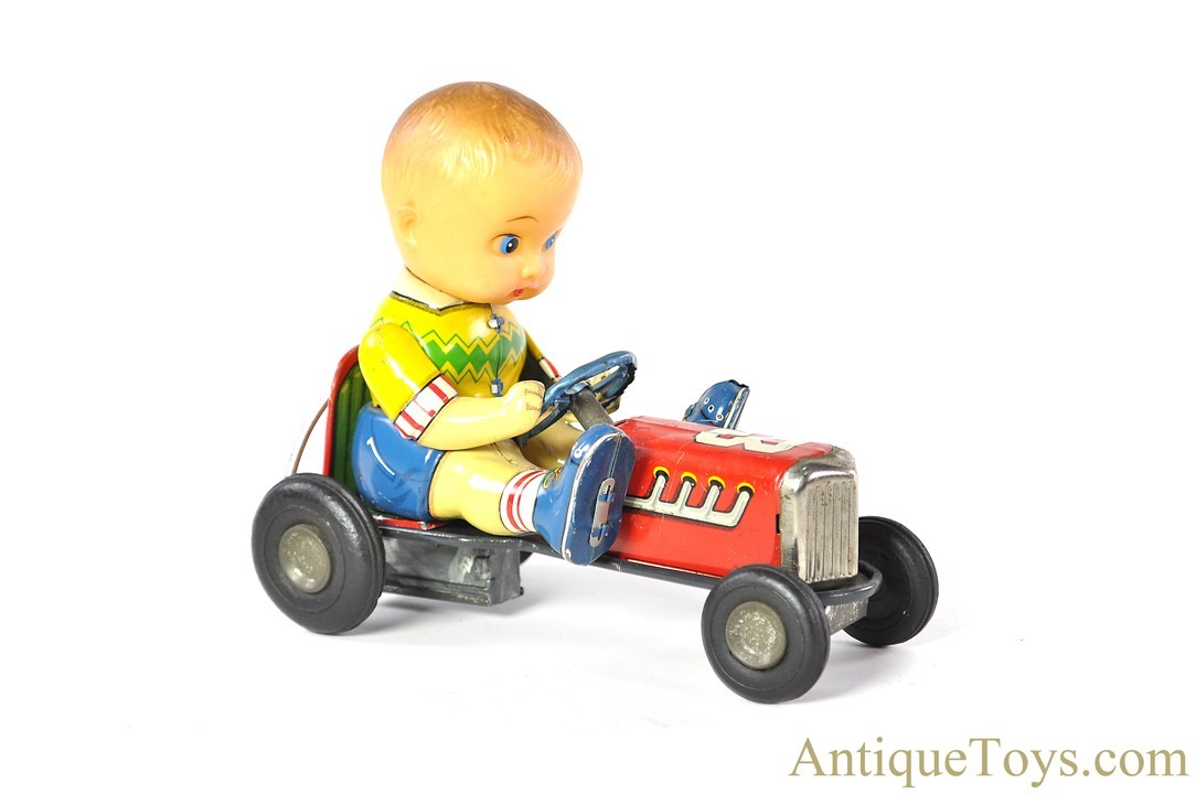 Japanese Tin Lithographed Friction #3 Boy on Go-Cart for Sale -  AntiqueToys.com - Antique Toys for Sale