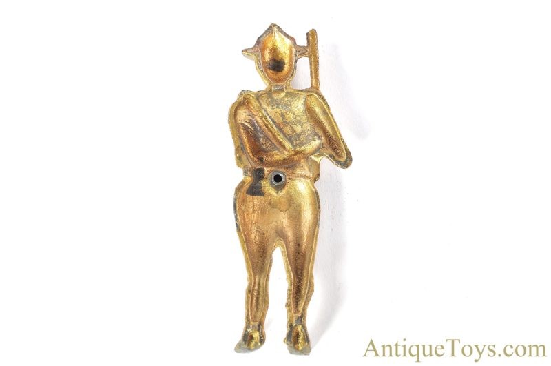 A.C. Williams Cast Iron #8248 Gold “Soldier Boy Bank” Boy Scout Still Coin Penny Bank <FONT COLOR="ff000 ">*SOLD*</font> - Image 8