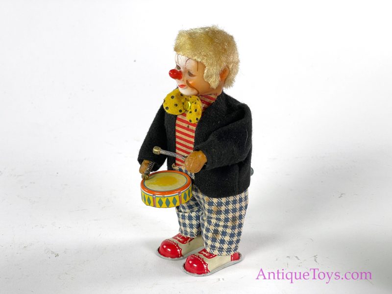 Nomura (TN) Tin Lithographed Windup Musical Clown in Box for Sale - Image 2