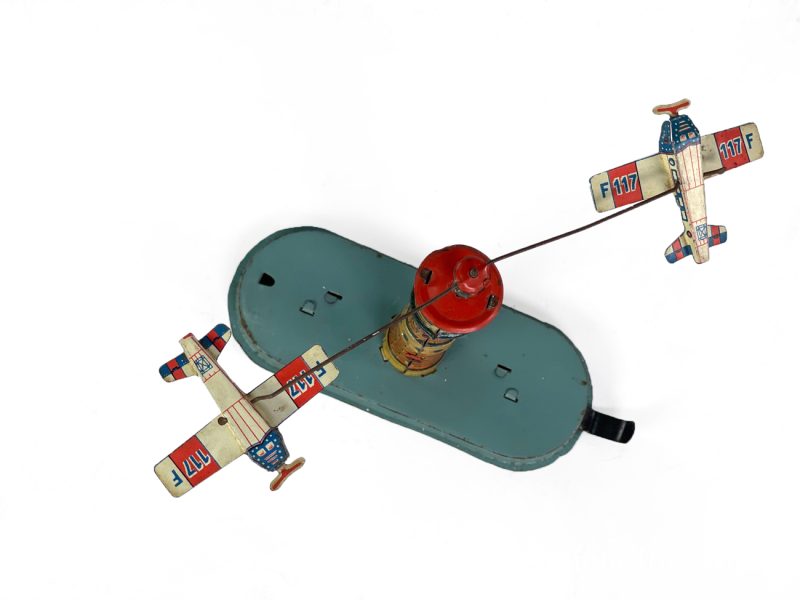 German Tin Penny Toy Airplanes on Tower for Sale <FONT COLOR="ff000 ">*SOLD*</font> - Image 8