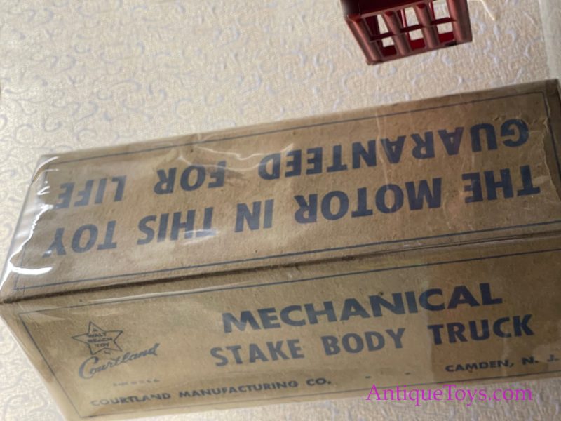 Courtland Pressed Steel "Mechanical Stake Body Truck" Pickup Truck with Box for Sale <FONT COLOR="ff000 ">*SOLD*</font> - Image 5
