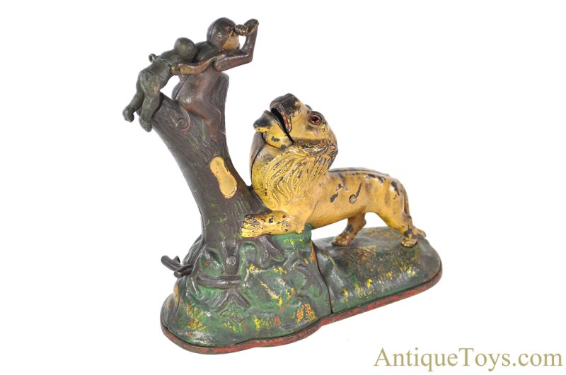 Kyser & Rex Cast Iron "Lion and Two Monkeys" Mechanical Bank <FONT COLOR="ff000 ">*SOLD*</font> - Image 3