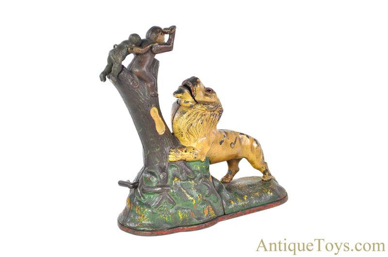 Kyser & Rex Cast Iron "Lion and Two Monkeys" Mechanical Bank <FONT COLOR="ff000 ">*SOLD*</font> - Image 7