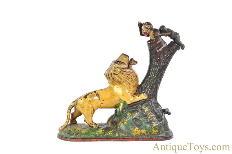 Kyser & Rex Cast Iron "Lion and Two Monkeys" Mechanical Bank <FONT COLOR="ff000 ">*SOLD*</font> - Image 2