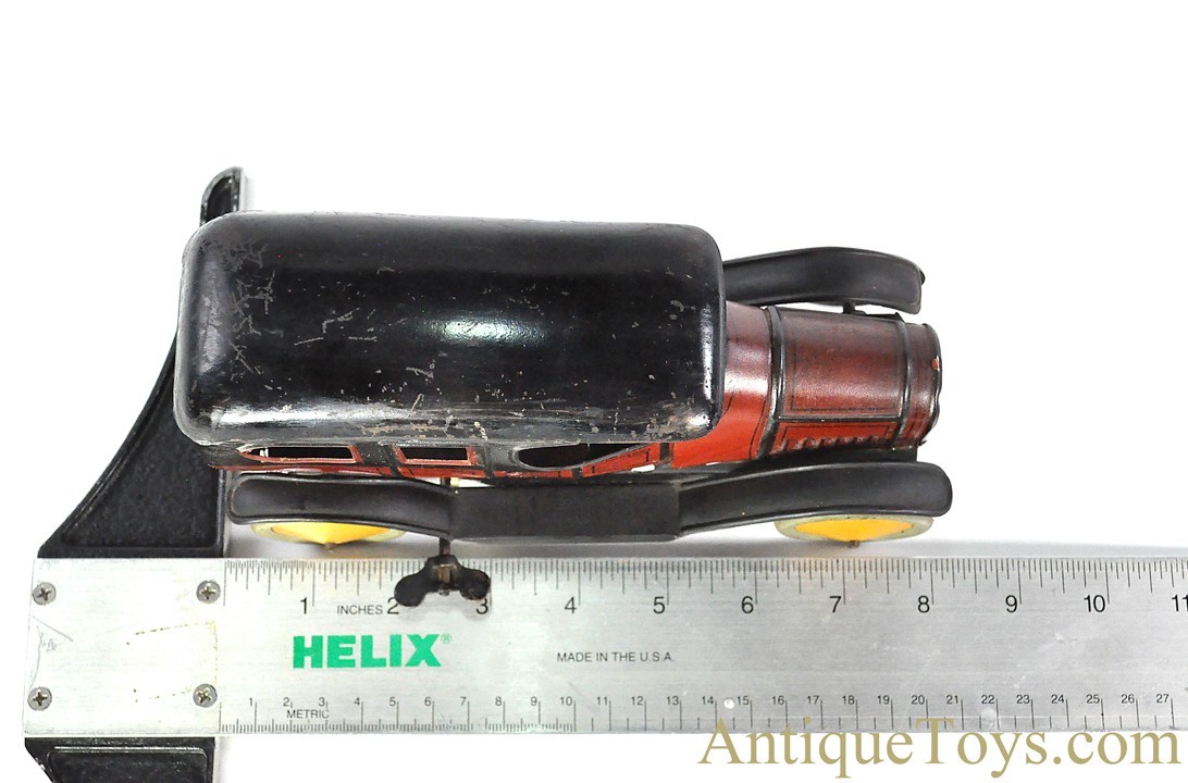 H. Fischer Tin Lithographed Windup Limousine German Toy