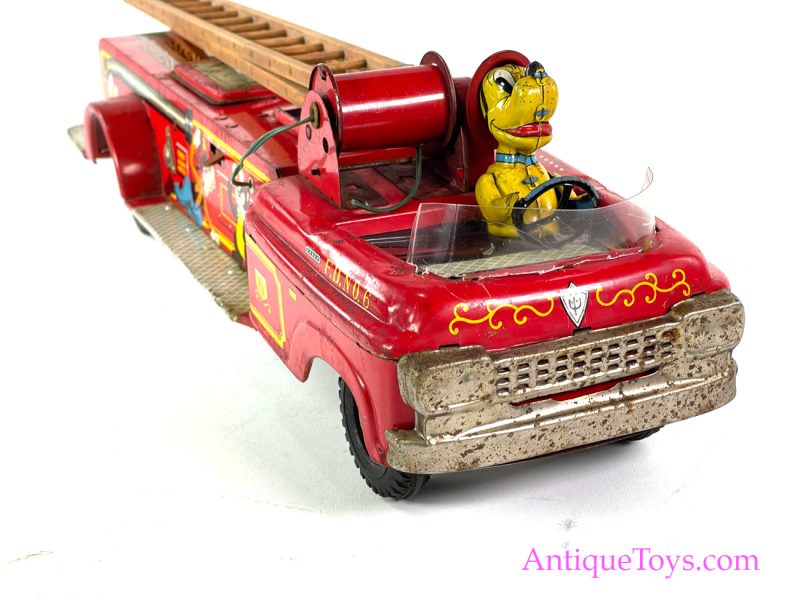 Marx Linemar Tin Lithographed Fire Truck No. 6 Walt Disney's Donald and Disneyland Characters for Sale <FONT COLOR="ff000 ">*WANTED*</font>