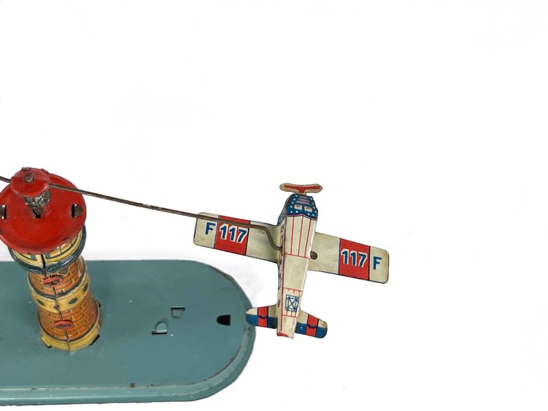 German Tin Penny Toy Airplanes on Tower for Sale <FONT COLOR="ff000 ">*SOLD*</font> - Image 5