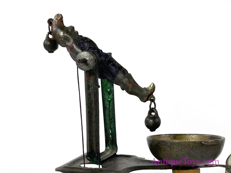 Merriam Antique ca. 1890 Tin Horse Drawn Acrobat Clown Bell Ringer Toy <FONT COLOR="ff000 ">*SOLD*</font> - Image 3