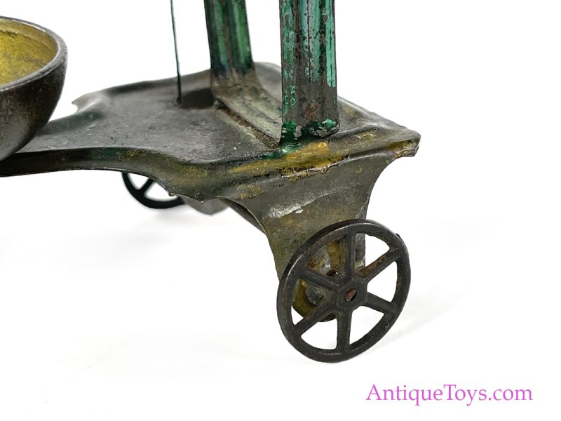 Merriam Antique ca. 1890 Tin Horse Drawn Acrobat Clown Bell Ringer Toy <FONT COLOR="ff000 ">*SOLD*</font> - Image 6