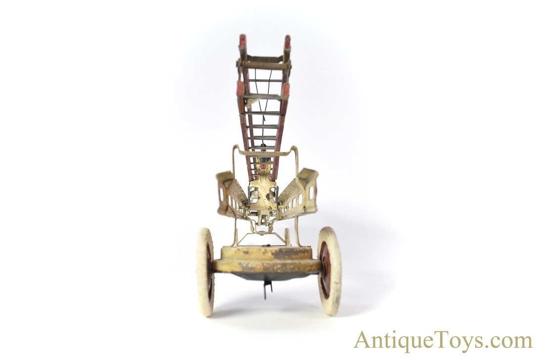 Kingsbury Manufacturing Co. ca. 1920's Pressed Steel Windup #775 "Aerial Ladder Truck" Fire Engine Ladder Truck <FONT COLOR="ff000 ">*SOLD*</font> - Image 5