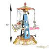 Wilhelm Krauss (W.K.) Tin Lithographed Windup Flying Carousel Airplane Merry-go-round with Battery Operated Lights <FONT COLOR="ff000 ">*SOLD*</font> - Image 7