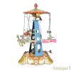 Wilhelm Krauss (W.K.) Tin Lithographed Windup Flying Carousel Airplane Merry-go-round with Battery Operated Lights <FONT COLOR="ff000 ">*SOLD*</font>