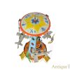 Wilhelm Krauss (W.K.) Tin Lithographed Windup Flying Carousel Airplane Merry-go-round with Battery Operated Lights <FONT COLOR="ff000 ">*SOLD*</font> - Image 4
