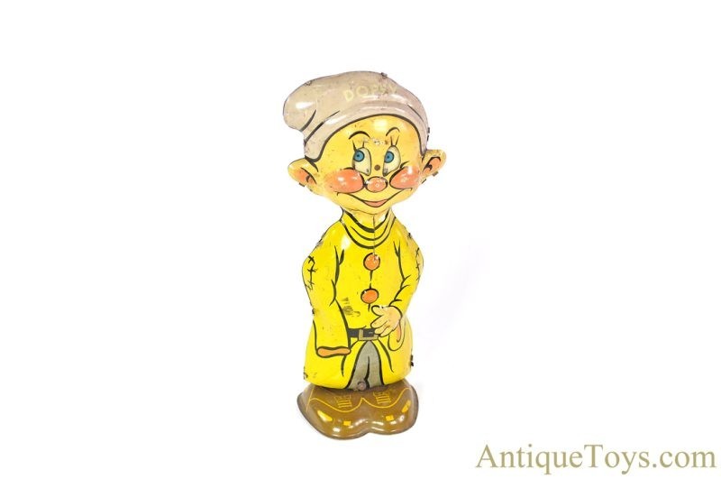 Marx Tin Lithographed Windup Walt Disney's Snow White and the Seven Dwarfs "Dopey" Walker <FONT COLOR="ff000 ">*SOLD*</font> - Image 2