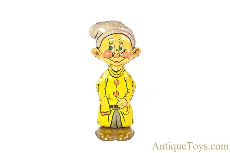 Marx Tin Lithographed Windup Walt Disney's Snow White and the Seven Dwarfs "Dopey" Walker <FONT COLOR="ff000 ">*SOLD*</font>