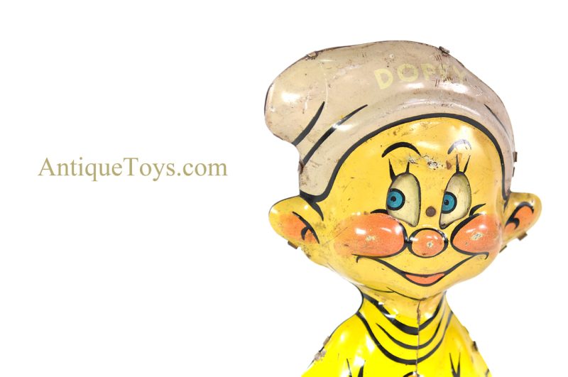Marx Tin Lithographed Windup Walt Disney's Snow White and the Seven Dwarfs "Dopey" Walker <FONT COLOR="ff000 ">*SOLD*</font> - Image 6