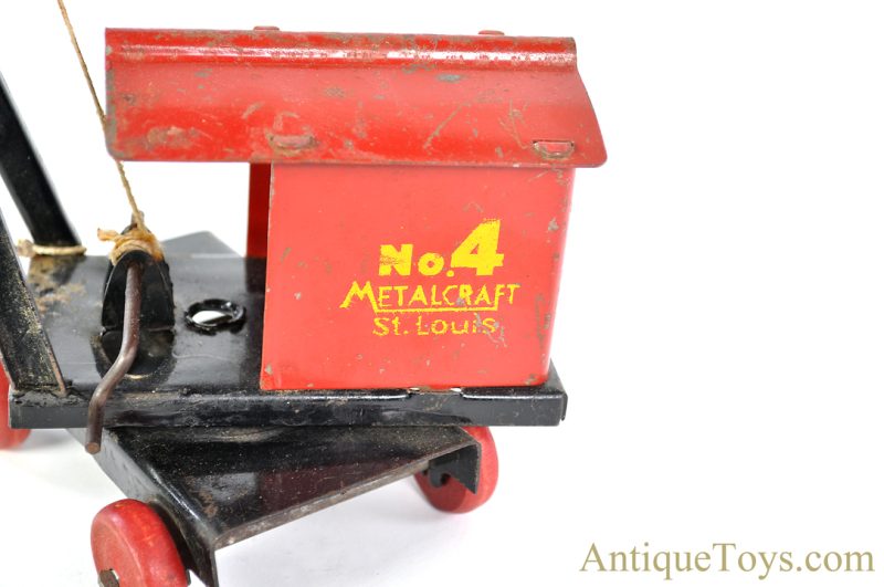 Metalcraft Corp. Pressed Steel "Metalcraft No. 4 St. Louis" Steam Shovel Excavator <FONT COLOR="ff000 ">*SOLD*</font> - Image 5